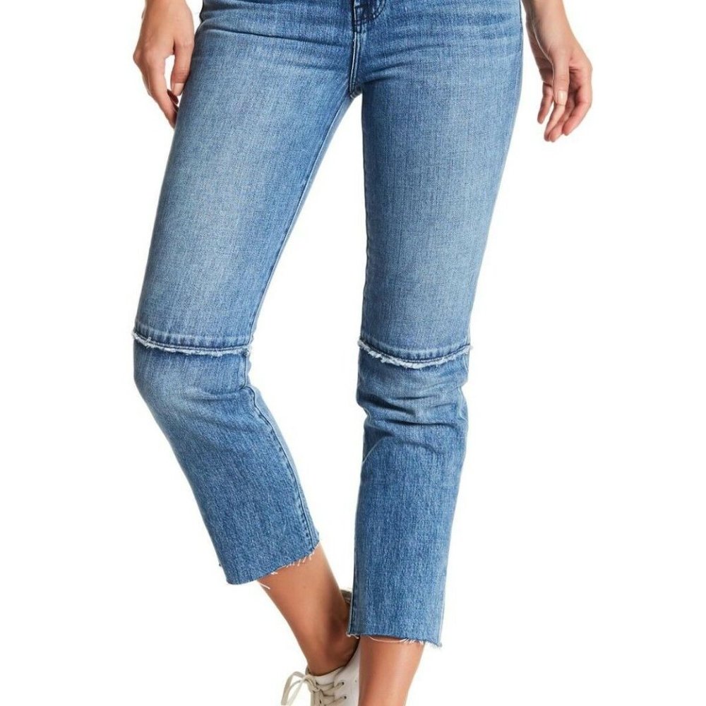 J Brand Ruby High Rise Crop Fray Hem Satellite